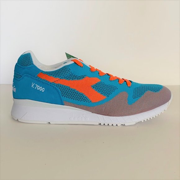 Diadora Other - Diadora V7000 Weave Cyan & Orange Sneakers